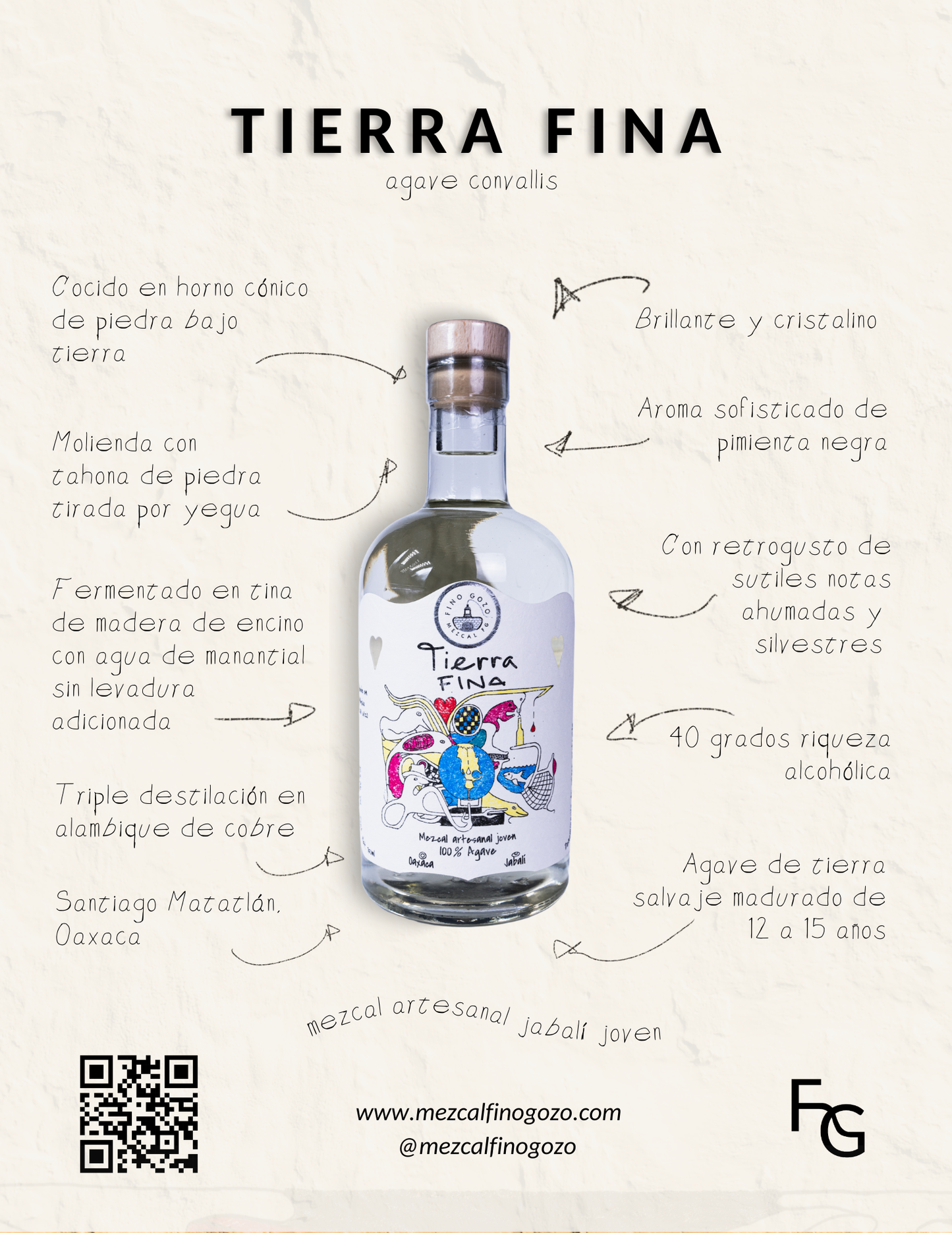 MEZCAL JABALÍ TIERRA FINA 750ml